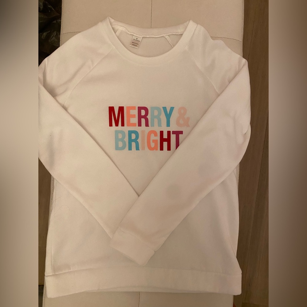 ‘Merry & Bright' Printed Sweatshirt